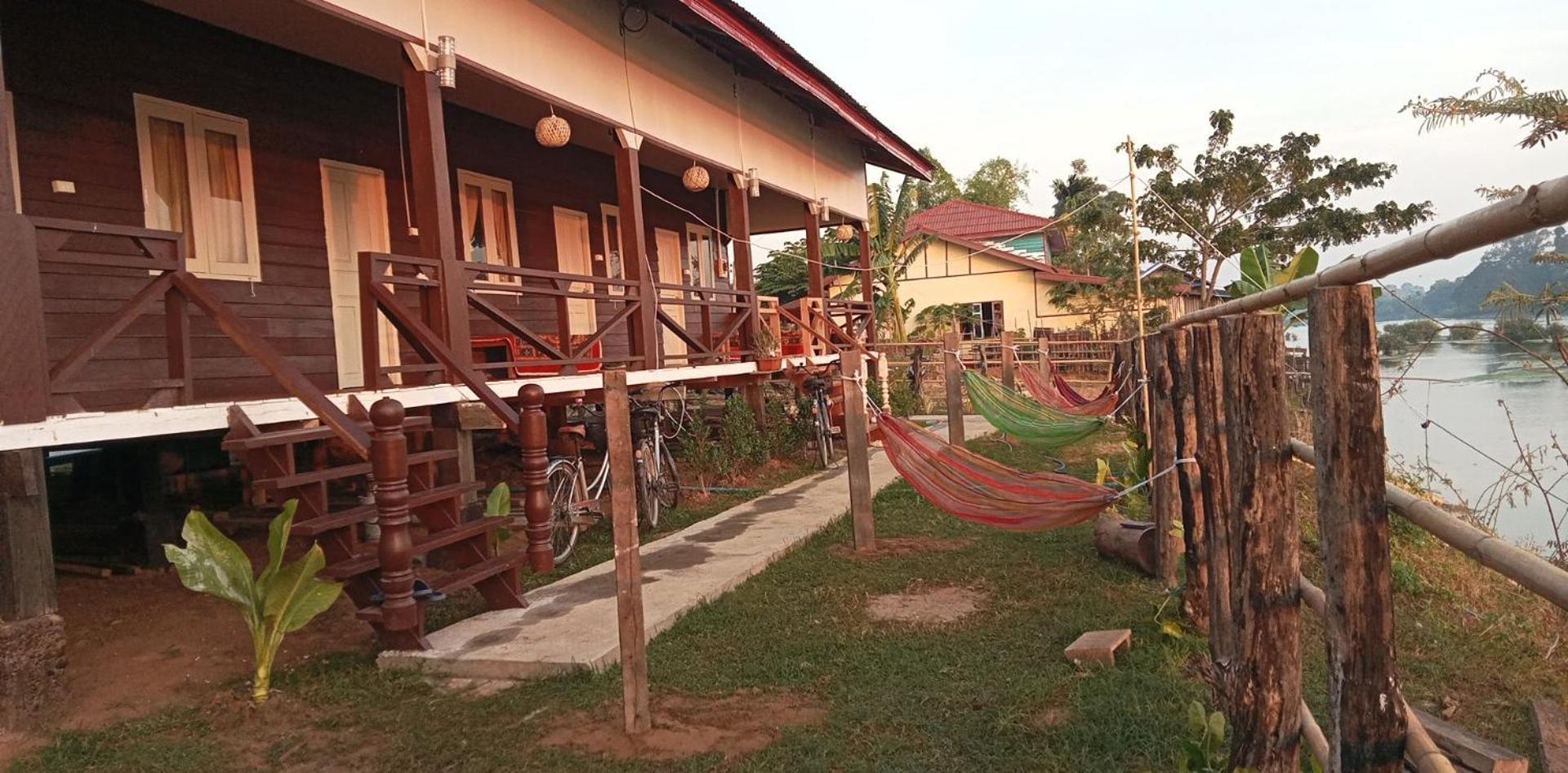 Champa Guesthouse Muang Không Exterior foto
